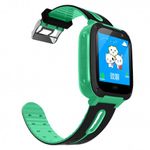 Ceas Smartwatch Copii Techstar® Q9, Slot Cartela SIM, GPS Tracker, Buton Urgenta SOS, Monitorizare Live, Apelare, Verd fotografia produsului