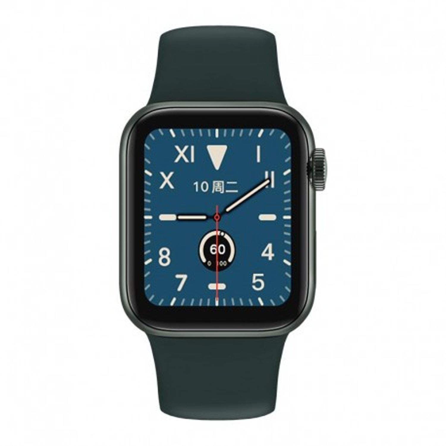 Ceas Smartwatch Techstar® W58Pro Verde, 1.3 inch IPS, Monitorizare Temperatura, Puls, Tensiune, Sedentarism, Bluetooth fotografia produsului View 4 L