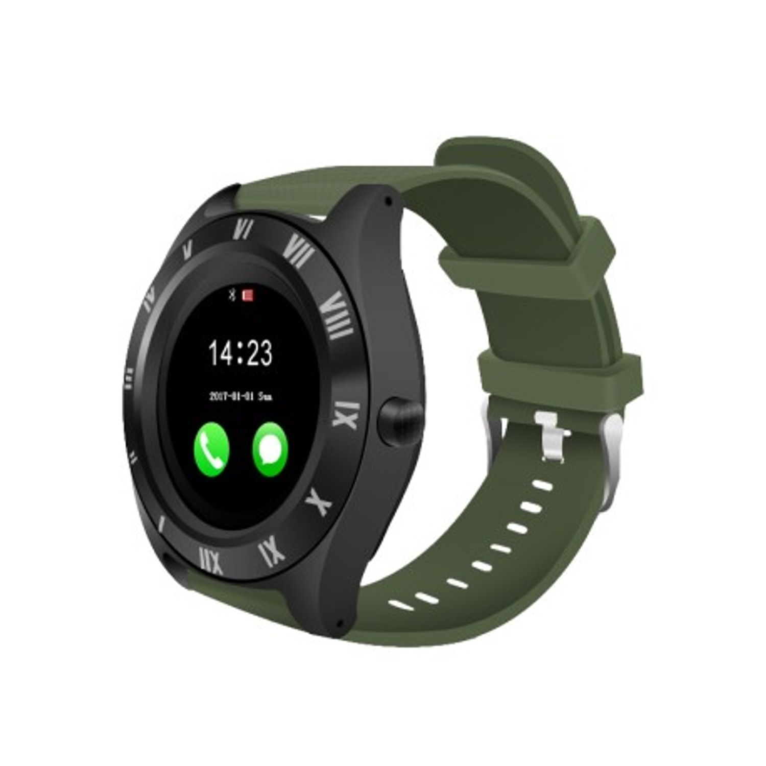 Ceas Smartwatch Techstar® M11, 1.54inch LCD , Bluetooth 4.0 + EDR, Camera Foto, Cartela SIM, Micro SD, Monitorizare So fotografia produsului View 2 L