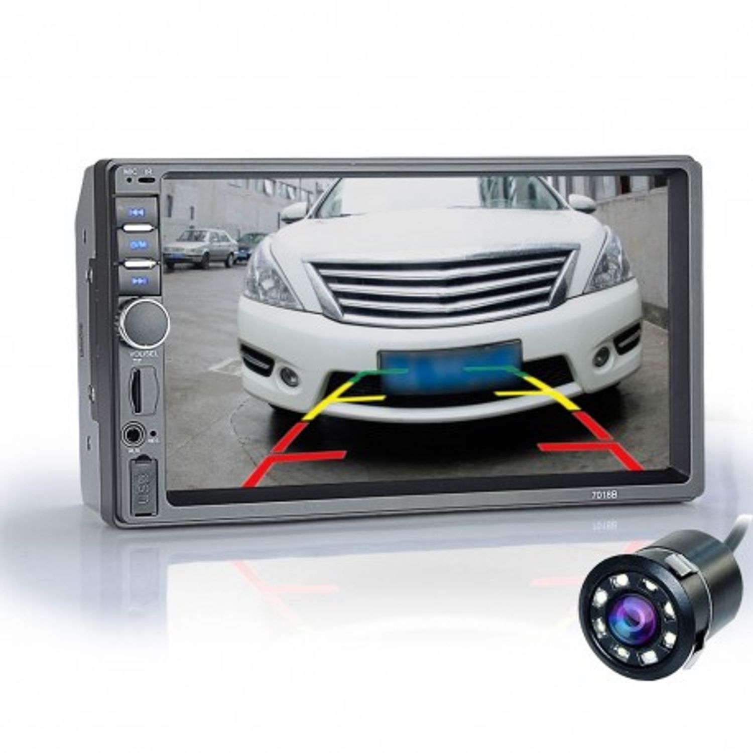 MP5 Player Techstar&reg; 7800S, 2DIN, Camera Marsarier, Ecran HD Touch 7", Comenzi Volan, Telecomanda, MirrorLink, Bluetoo fotografia produsului View 4 L