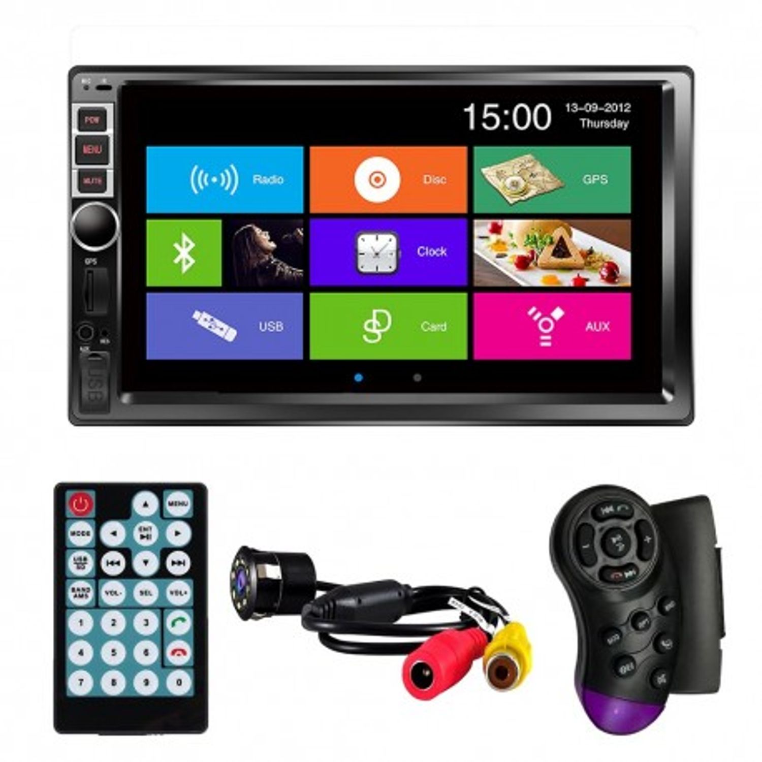 MP5 Player Techstar&reg; 7016, 2DIN, Camera Marsarier, Ecran HD Touch 7", Comenzi Volan, Telecomanda, MirrorLink, Bluetoot fotografia produsului View 8 L