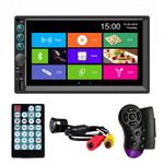MP5 Player Techstar&reg; 7061, 2DIN, Camera Marsarier, Ecran HD Touch 7", Comenzi Volan, Telecomanda, MirrorLink, Bluetoot fotografia produsului View 2 S