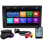 MP5 Player Techstar&reg; 7035, 2DIN, Camera Marsarier, Ecran HD Touch 7", Comenzi Volan, Telecomanda, MirrorLink, Bluetoot fotografia produsului