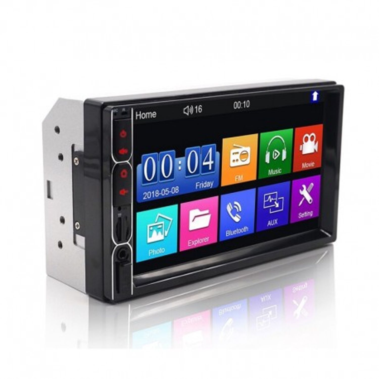 MP5 Player Techstar&reg; 7031, 2DIN, Camera Marsarier, Ecran HD Touch 7", Comenzi Volan, Telecomanda, MirrorLink, Bluetoot fotografia produsului View 10 L