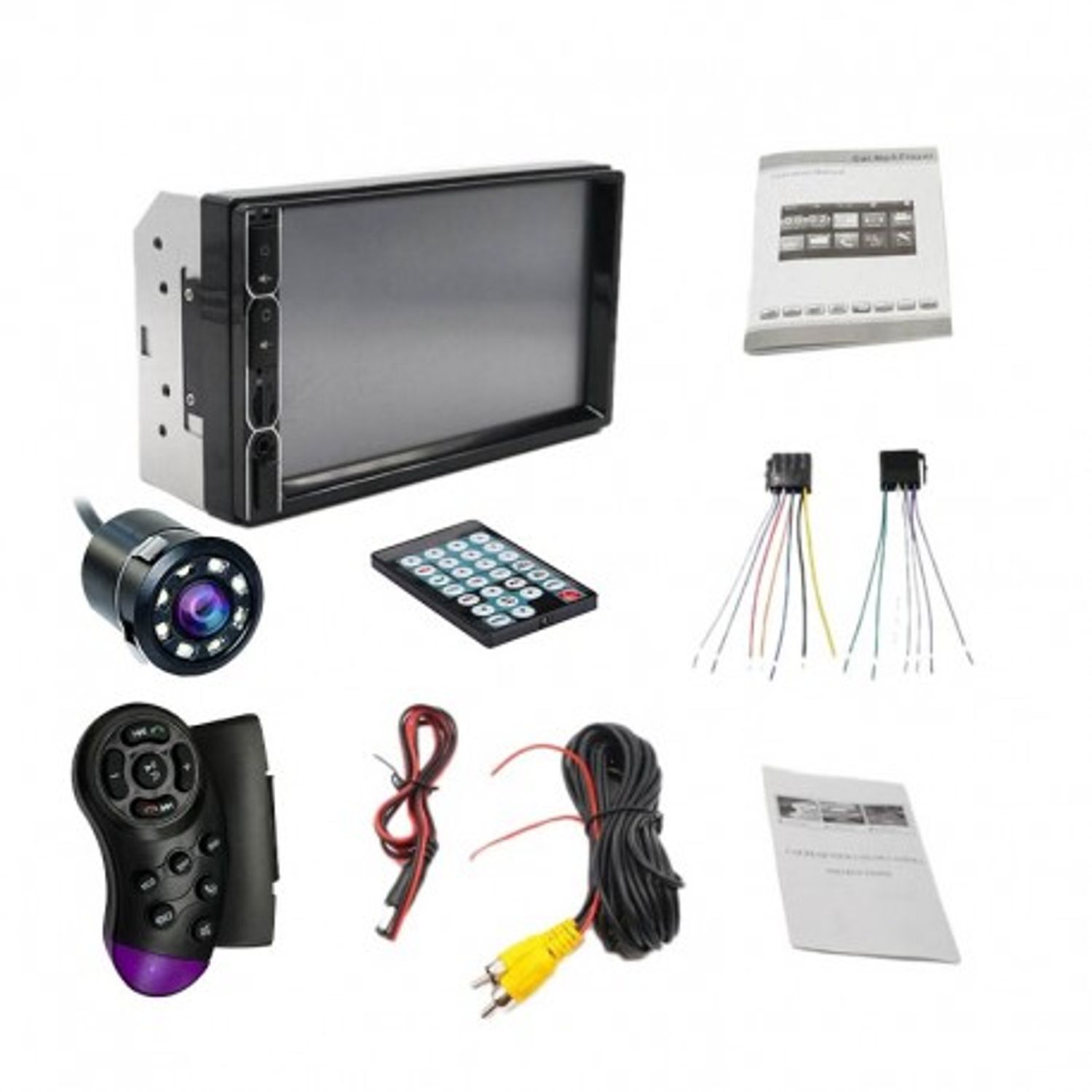 MP5 Player Techstar&reg; 7031, 2DIN, Camera Marsarier, Ecran HD Touch 7", Comenzi Volan, Telecomanda, MirrorLink, Bluetoot fotografia produsului View 5 L
