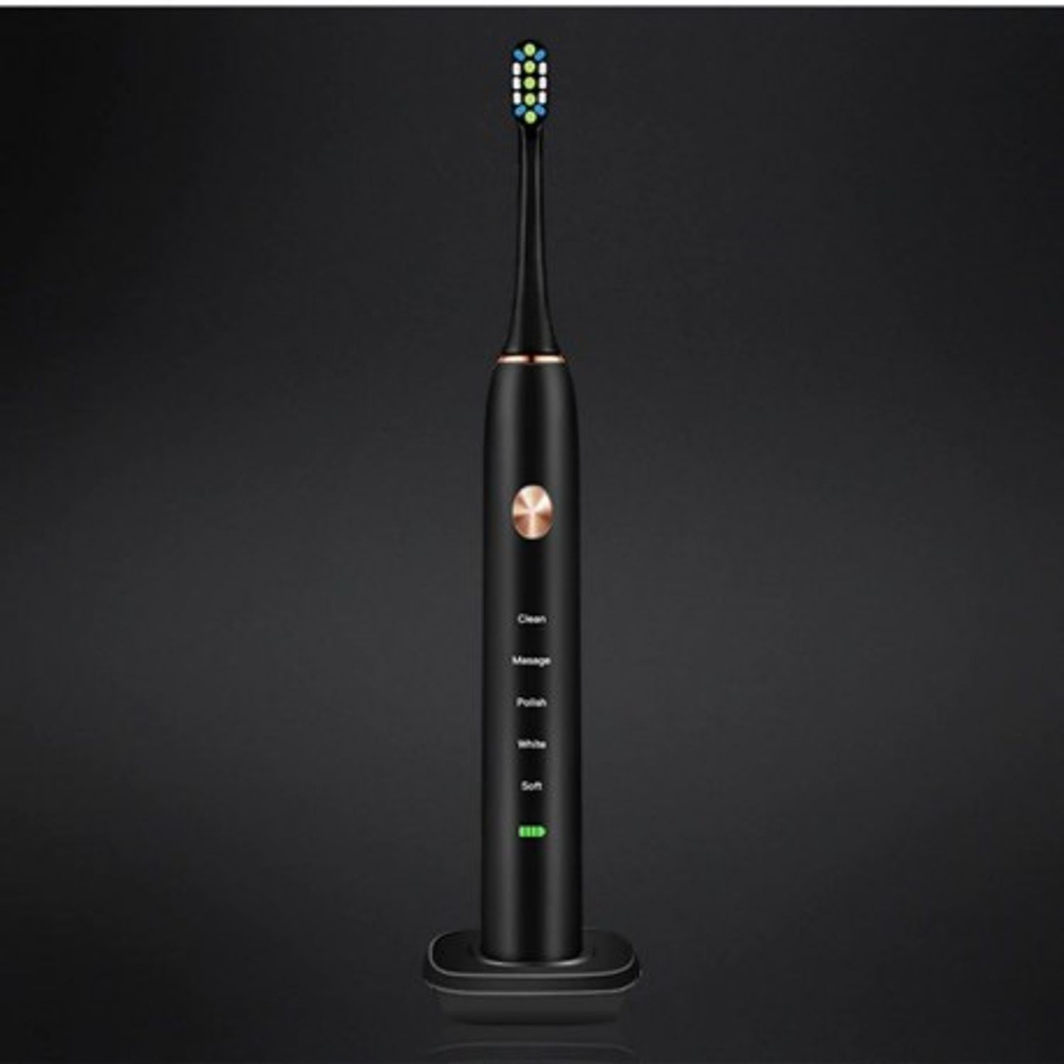 Periuta de Dinti Electrica, Techstar&reg; VTC202, Negru, 5 Moduri, Acumulator, Reincarcabila, Dock fotografia produsului View 3 L