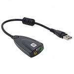 Adaptor Audio Techstar&reg; 5HV2, USB 2.0, 2 x Jack Audio 3.5mm, Microfon, LineOut, Virtual Surround fotografia produsului View 3 S