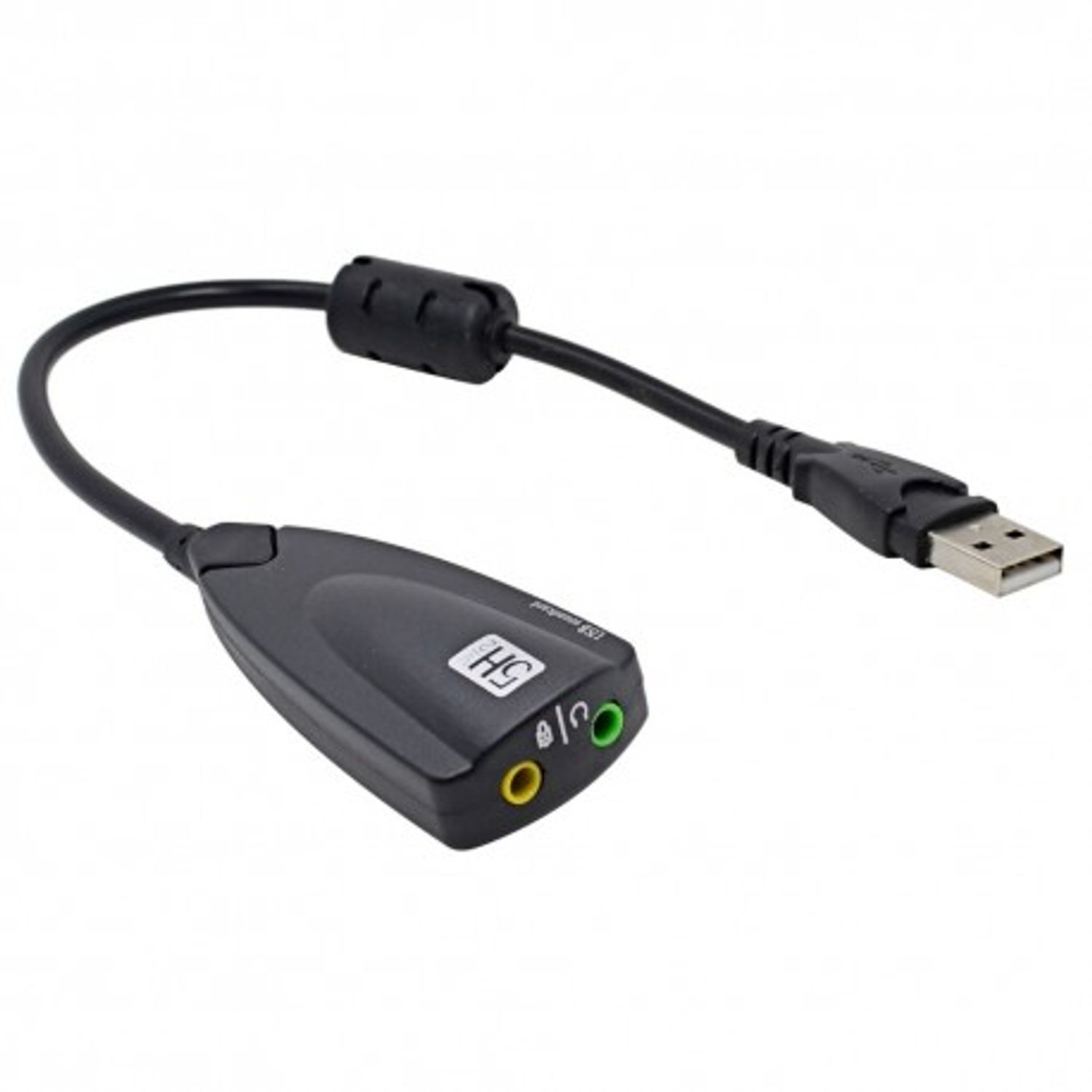 Adaptor Audio Techstar&reg; 5HV2, USB 2.0, 2 x Jack Audio 3.5mm, Microfon, LineOut, Virtual Surround fotografia produsului View 3 L