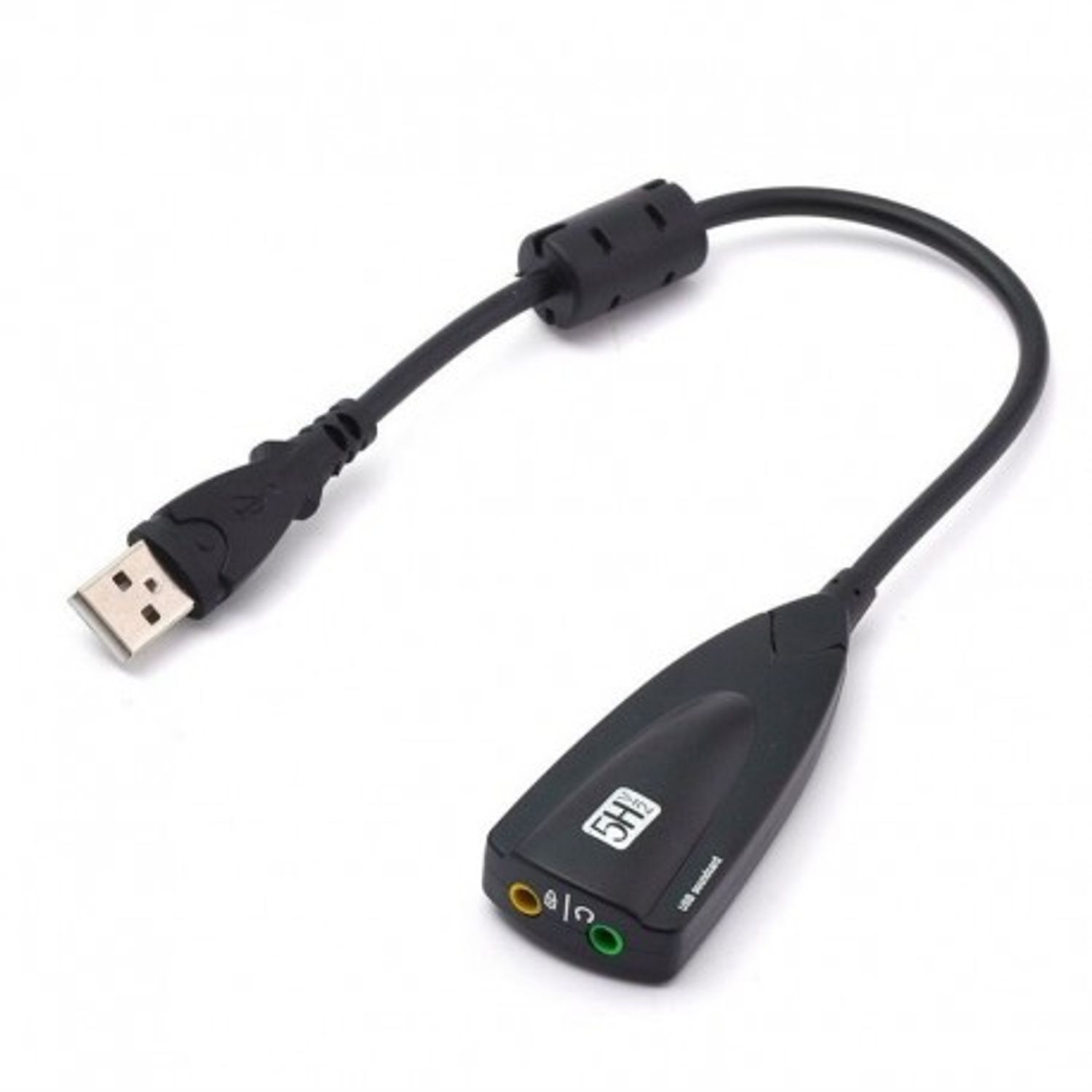 Adaptor Audio Techstar&reg; 5HV2, USB 2.0, 2 x Jack Audio 3.5mm, Microfon, LineOut, Virtual Surround fotografia produsului View 2 L