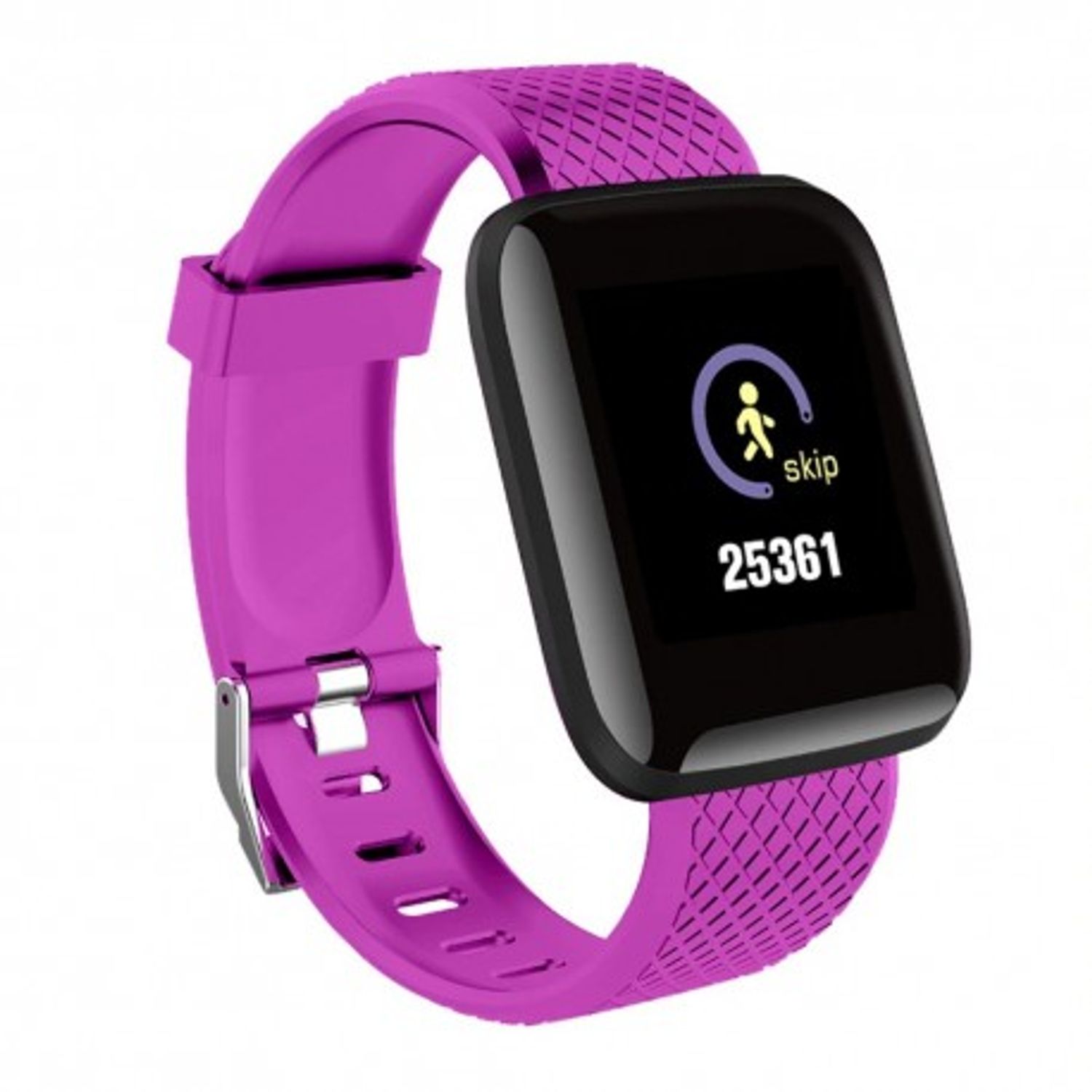 Ceas Smartwatch Techstar&reg; D13 Mov, Ecran LCD 1.3inch, Bluetooth 4.0, Compatibil Android & iOS, Unisex, Rezistent la Ap fotografia produsului