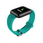 Ceas Smartwatch Techstar&reg; D13 Verde, Ecran LCD 1.3inch, Bluetooth 4.0, Compatibil Android & iOS, Unisex, Rezistent la fotografia produsului View 2 S