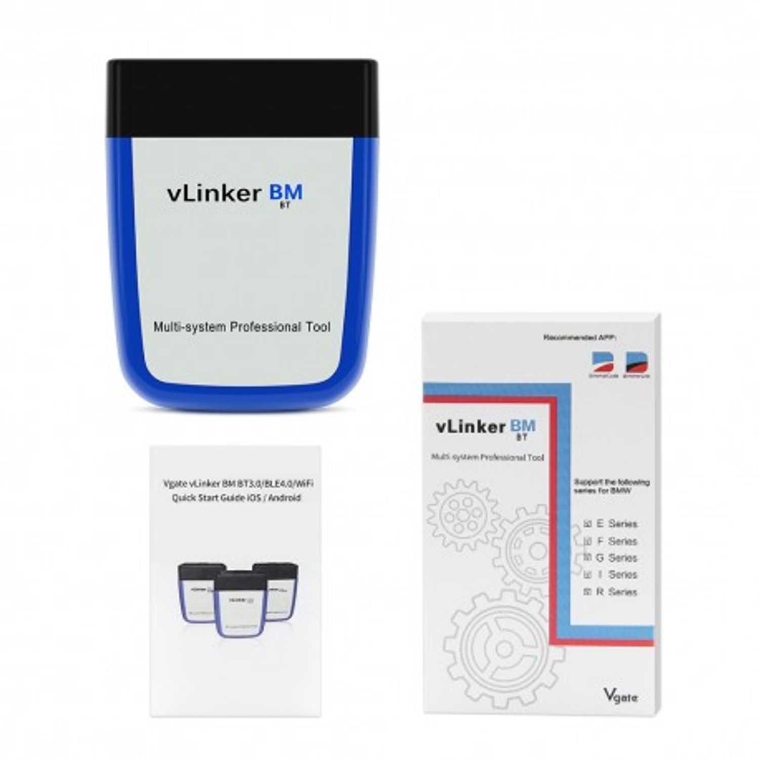 Diagnoza Vgate VLinker BM, BMW, BimmerCode, Resetari, Live Data, Regenerare DPF, Control Flaps, ASD, Programare fotografia produsului View 10 L
