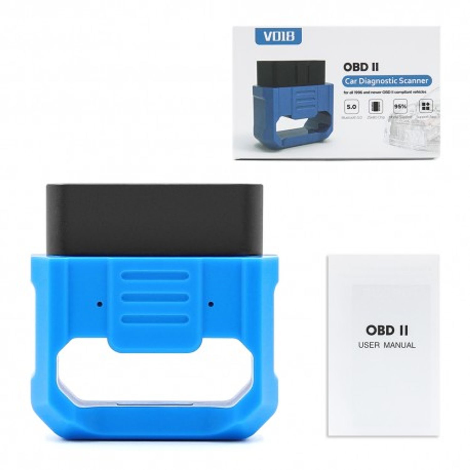 Interfata Diagnoza Multimarca Techstar&reg; V018, OBD2, Bluetooth 5.0, iOS, Android fotografia produsului View 6 L