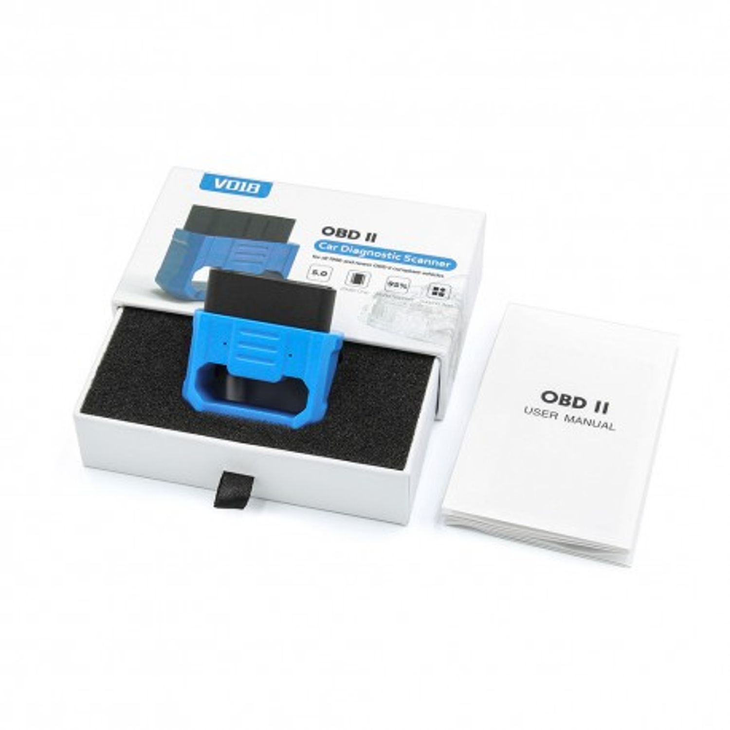 Interfata Diagnoza Multimarca Techstar&reg; V018, OBD2, Bluetooth 5.0, iOS, Android fotografia produsului View 5 L