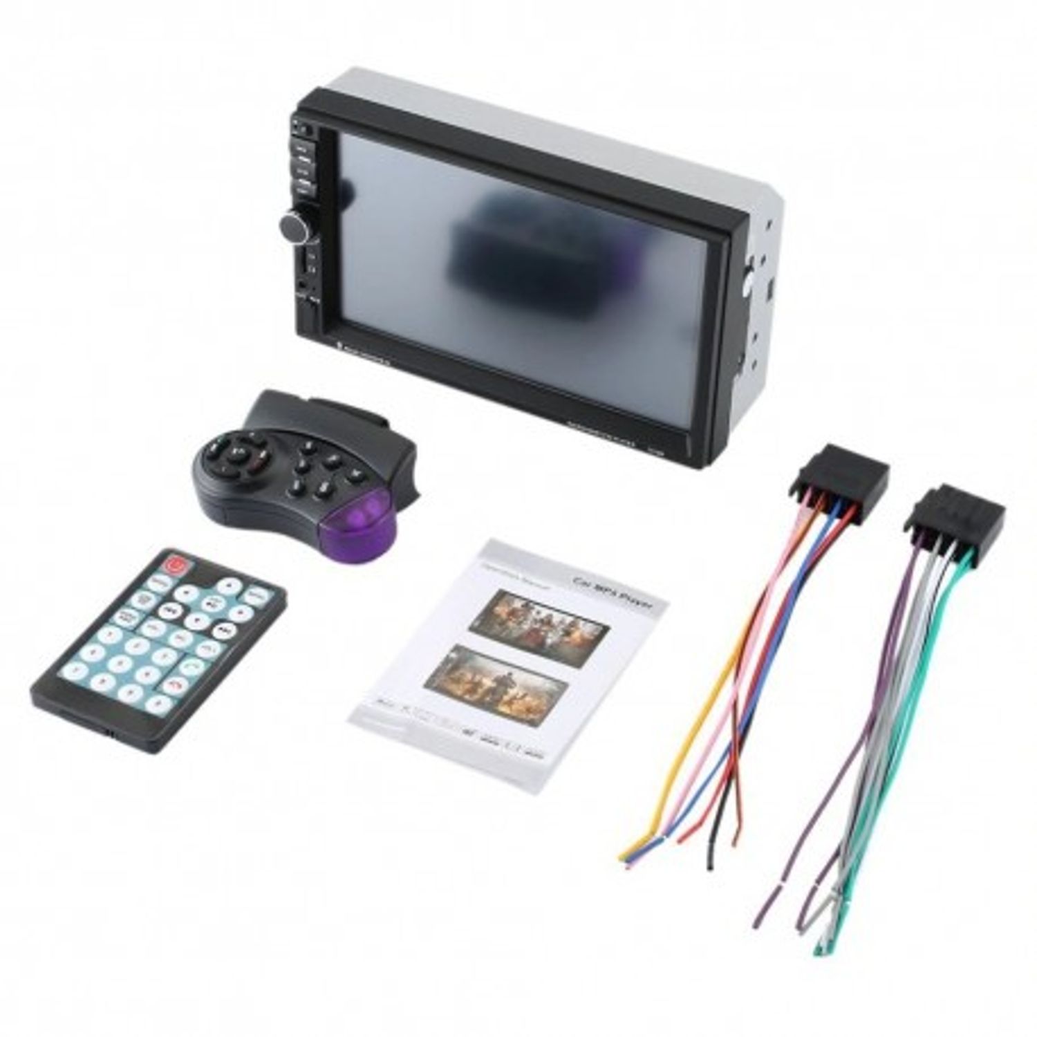 MP5 Player Auto Universal 7018B, WinCE, Camera Marsarier, Ecran HD Touch 7", Comenzi Volan, Telecomanda, MirrorLink, Bl fotografia produsului View 9 L