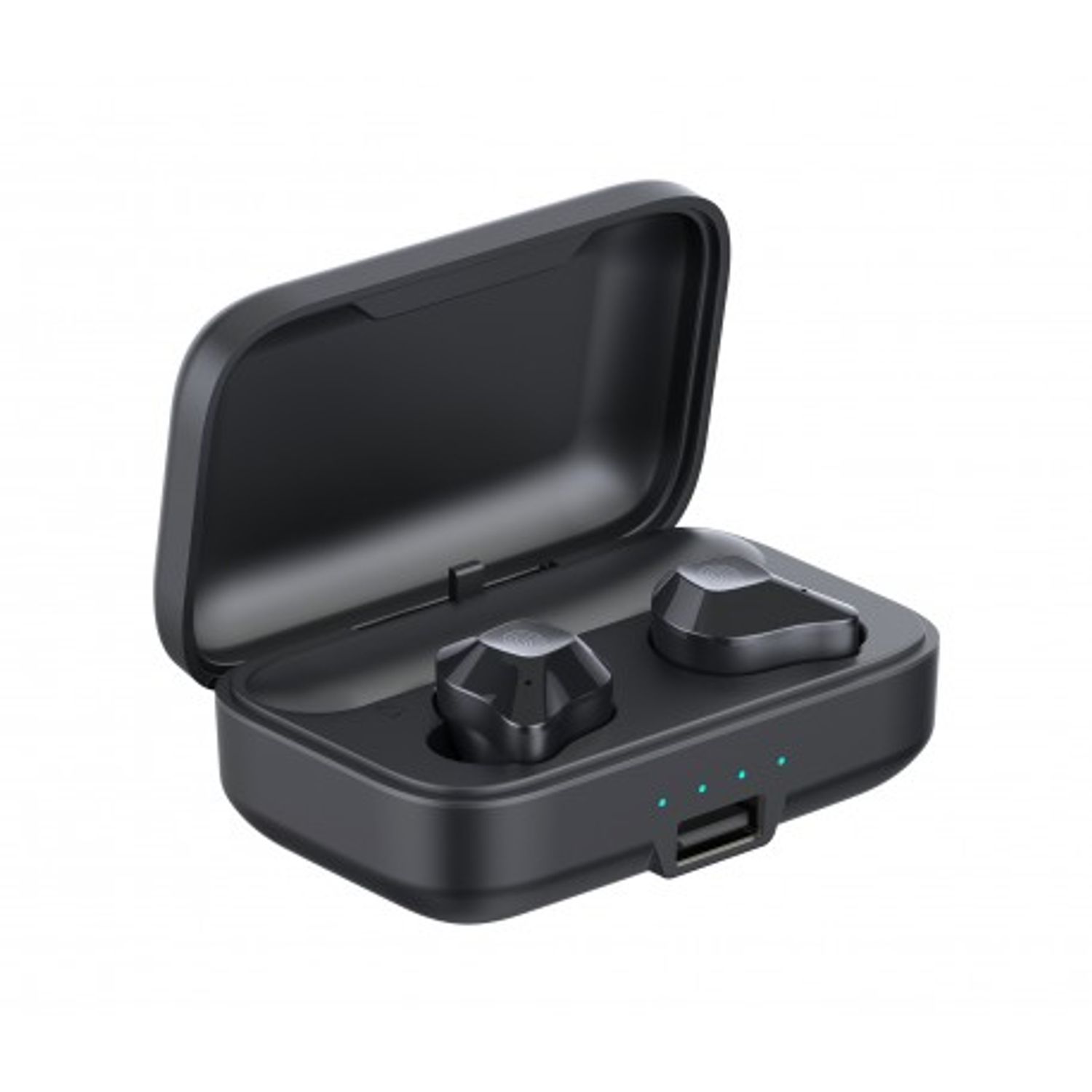 Casti Smart Techstar&reg; TWS S15 , Wireless, Bluetooth V5.0, HD Audio, Touch, IPX6, iOS, Android, 1500mAh, Negru fotografia produsului View 5 L