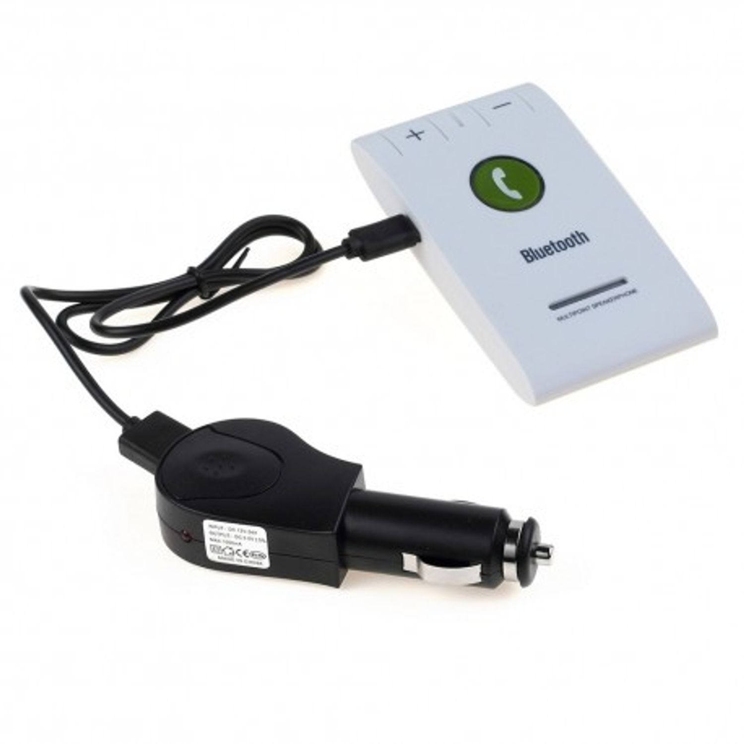 Car Kit Bluetooth Techstar&reg; 6E, Wireless, Bluetooth 4.1, MultiPoint, Microfon Integrat, Acumulator, Difuzor 2W fotografia produsului View 8 L