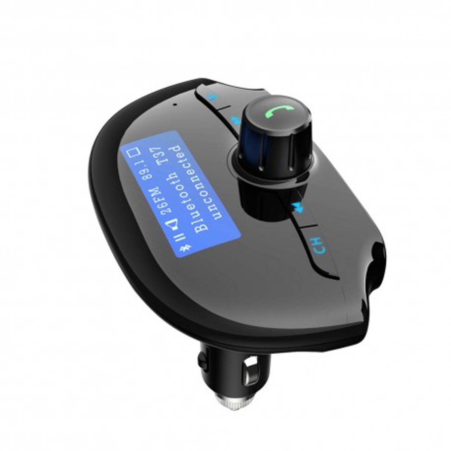 Modulator FM Techstar&reg; T37, Wireless, Bluetooth 4.2,Microfon Integrat, FM Transmitator, Voltaj Baterie, USB, Slot Micr fotografia produsului View 2 L