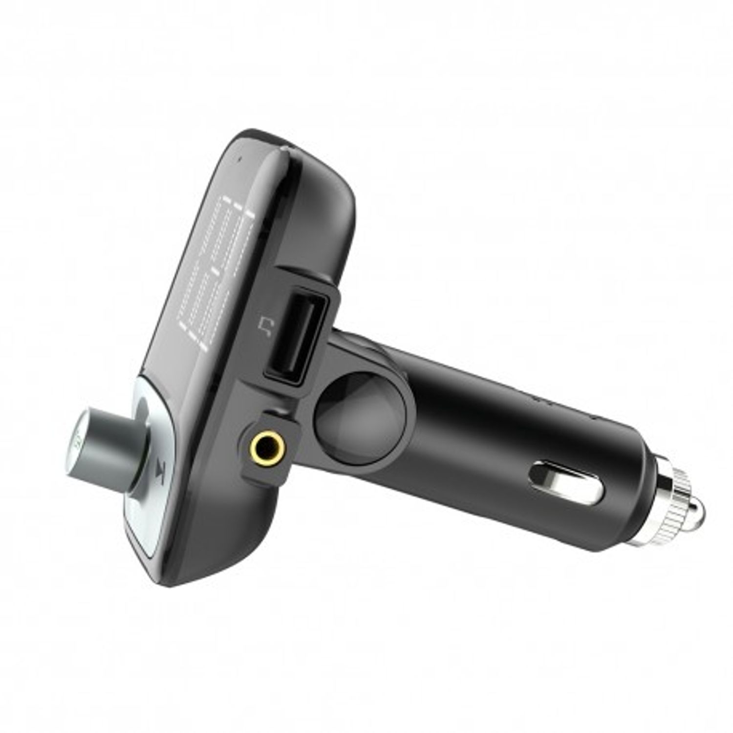 Modulator FM Techstar&reg; T17B, Wireless, Bluetooth 4.2, Microfon Integrat, FM Transmitator, Voltaj Baterie, USB, Slot Mi fotografia produsului View 2 L