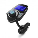 Modulator FM Techstar&reg; T10, Wireless, Bluetooth 4.2, Microfon Integrat, Quick Charge, Afisare Voltaj, Slot MicroSD, AU fotografia produsului