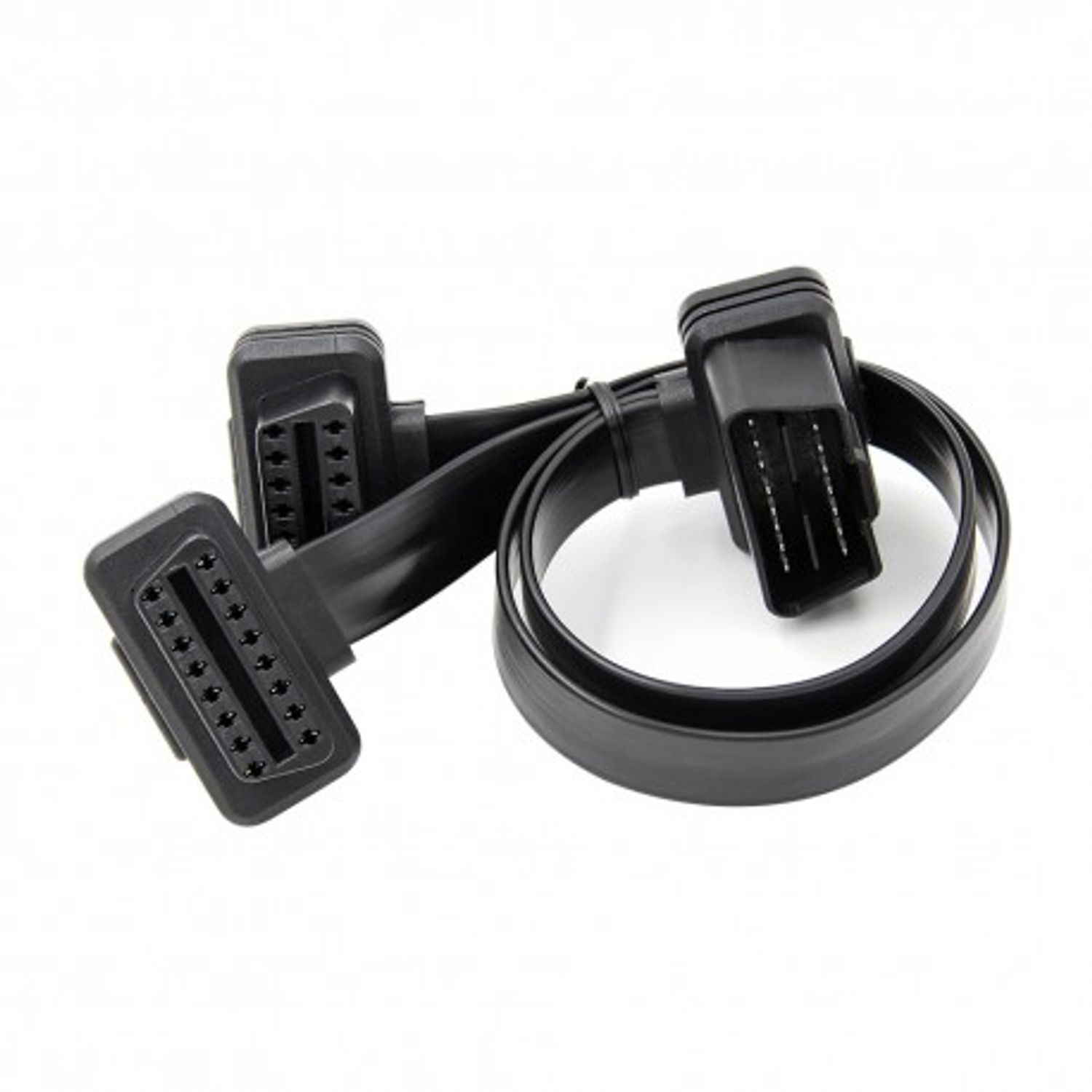 Prelungitor Cablu Techstar&reg;, Adaptor Auto 2 in 1 la OBD2 16 Pin, 30cm fotografia produsului View 3 L