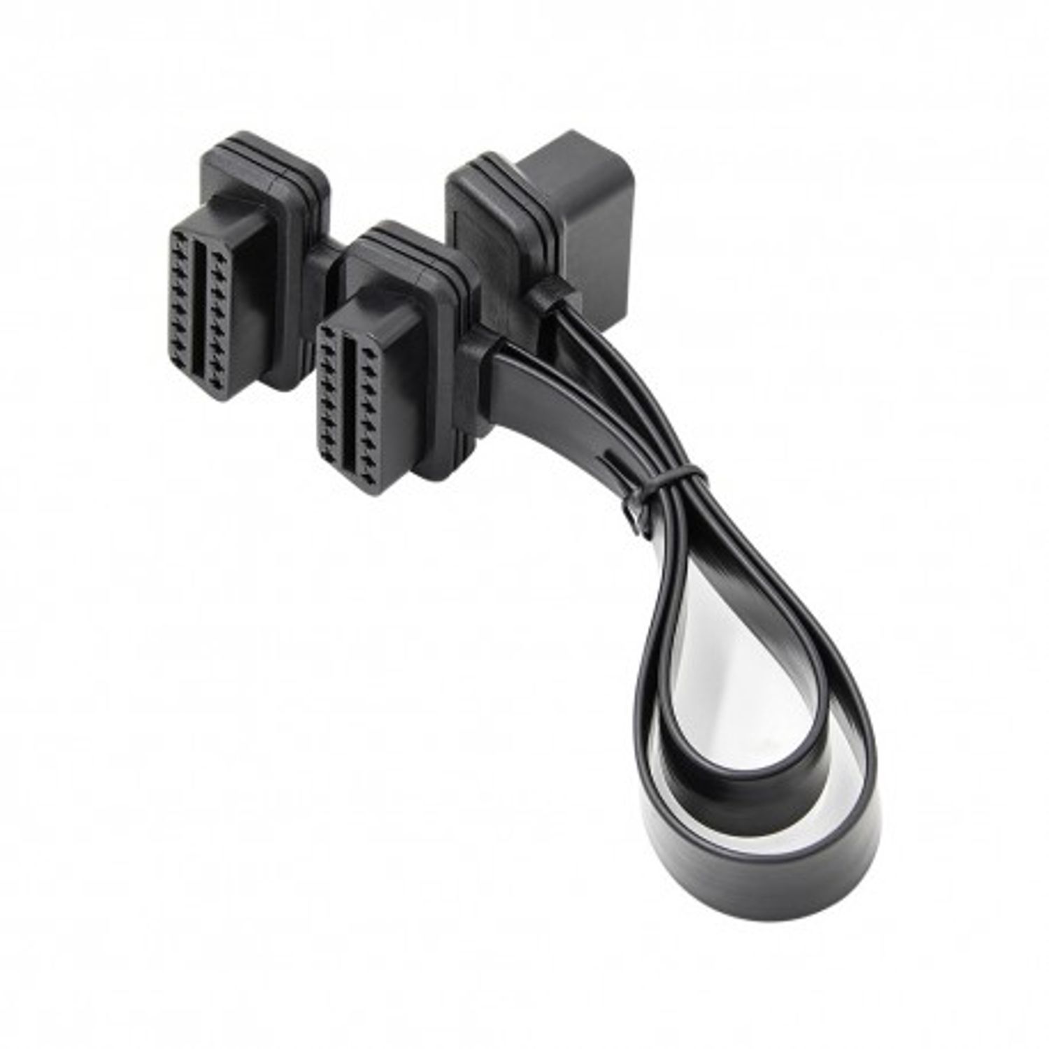 Prelungitor Cablu Techstar&reg;, Adaptor Auto 2 in 1 la OBD2 16 Pin, 30cm fotografia produsului View 2 L