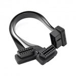 Prelungitor Cablu Techstar&reg;, Adaptor Auto 2 in 1 la OBD2 16 Pin, 30cm fotografia produsului View 5 S