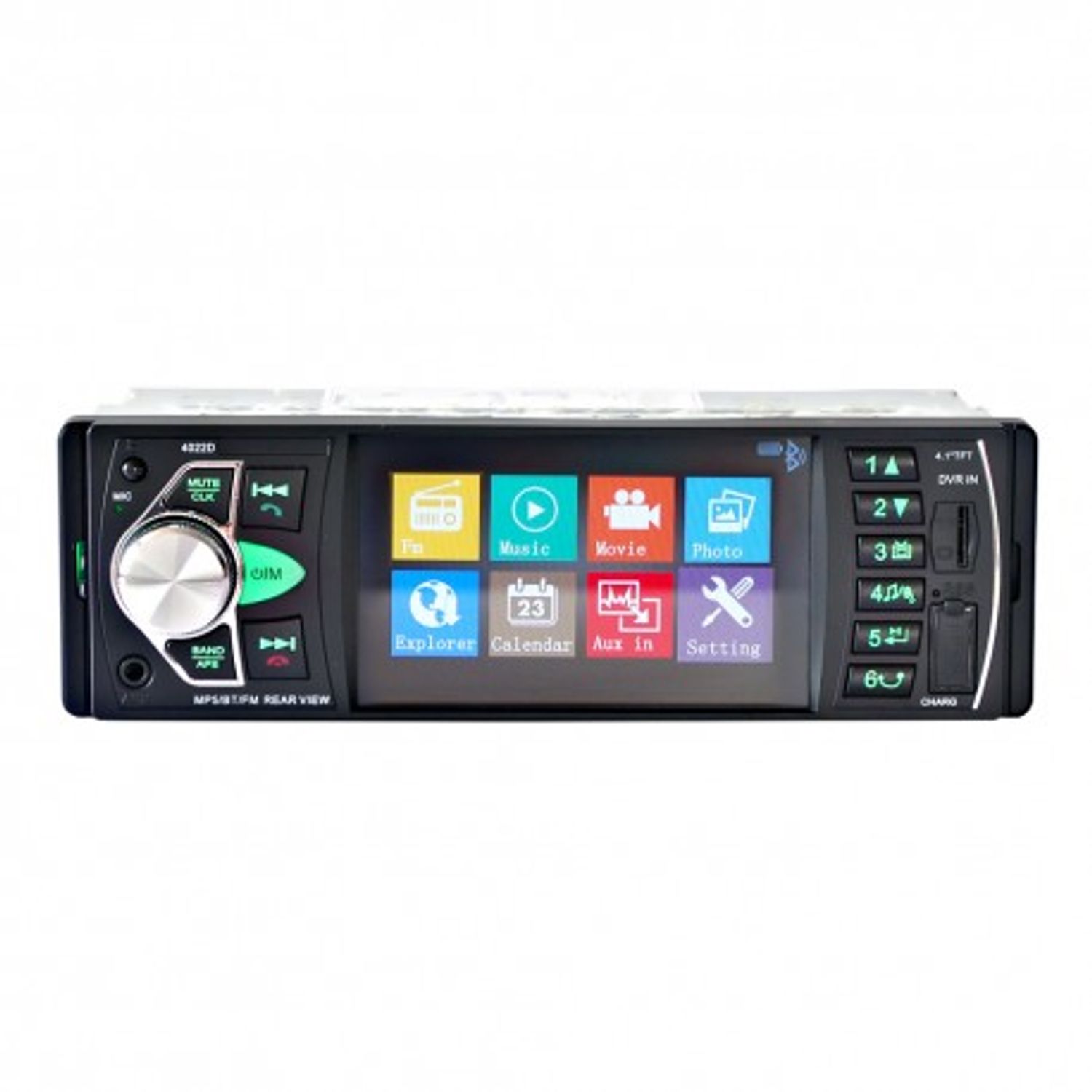 Radio Auto MP5 PLAYER Techstar&reg; 4022D SMART 1DIN, cu Display  4.1", Bluetooth, Telecomanda fotografia produsului View 13 L