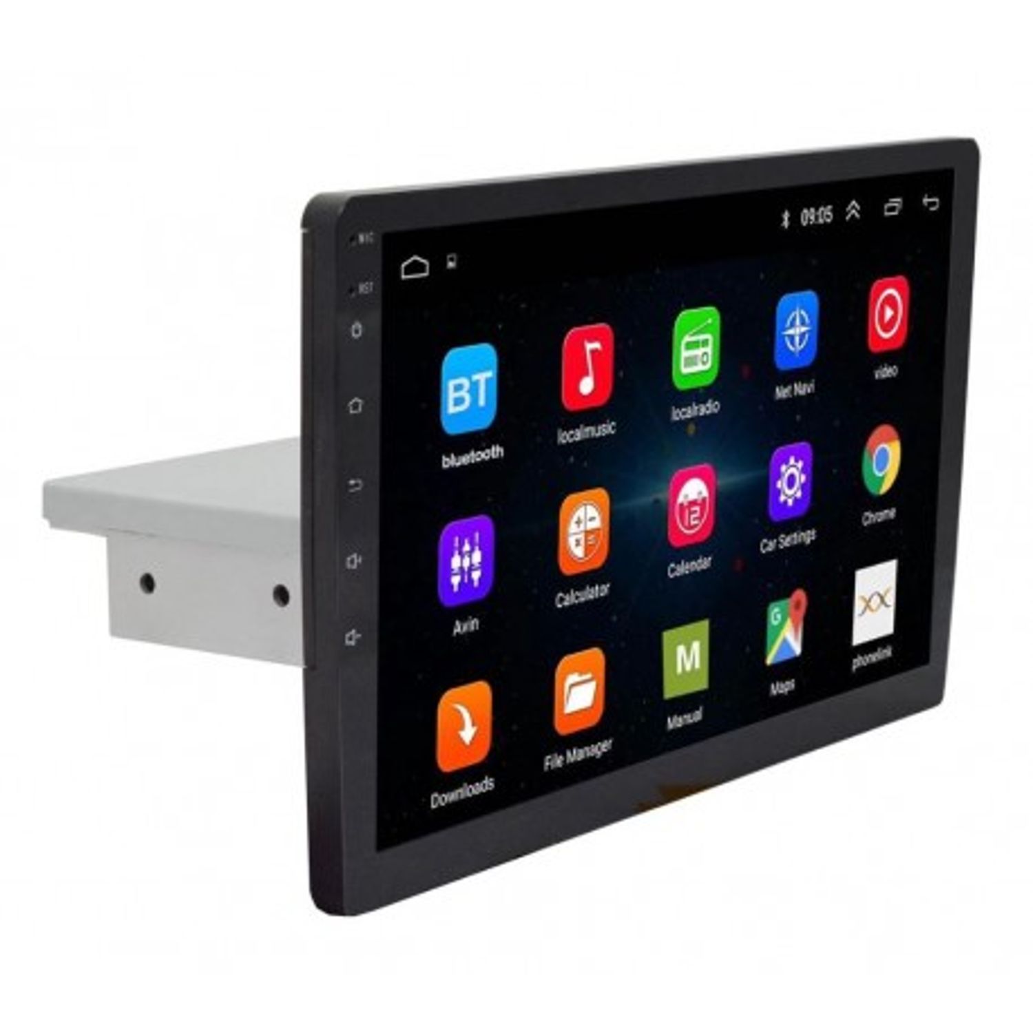 MP5 Player Multimedia Techstar&reg;, Android 11, 1DIN, Display 10.1", Ajustabil Sus/Jos, WiFi, Bluetooth, GPS, 1GB Ram, 16 fotografia produsului View 6 L