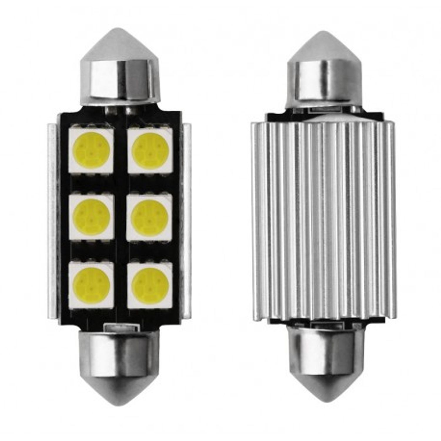 Bec Led Auto Techstar&reg; Festoon, Alb Rece, 6000K, 12V, 720lm, 41mm fotografia produsului View 2 L