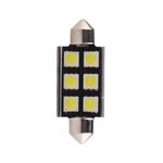 Bec Led Auto Techstar&reg; Festoon, Alb Rece, 6000K, 12V, 720lm, 41mm fotografia produsului