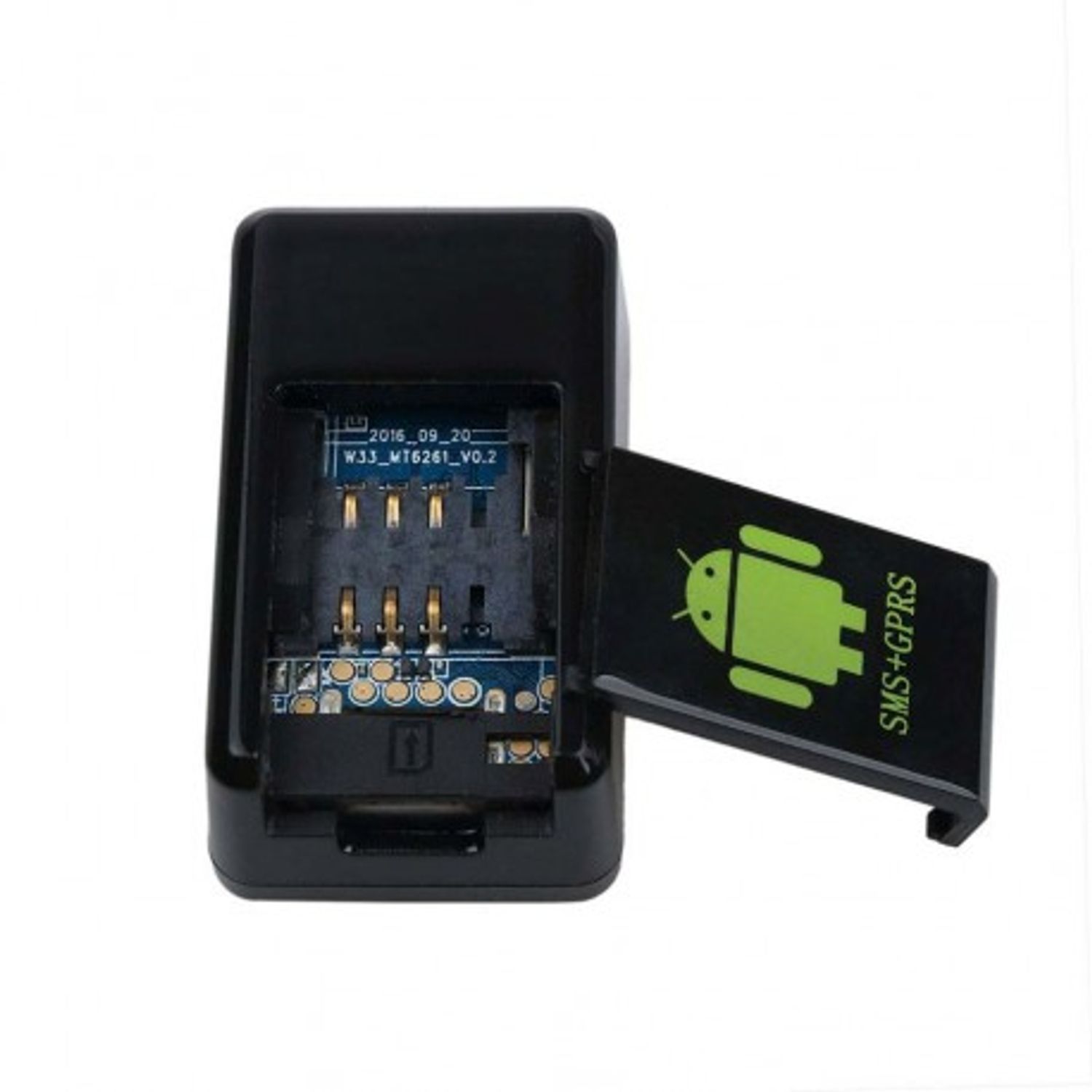 Mini GPS Tracker Techstar&reg; GF-08, Localizare GPS, Microfon, MicroSD, SIM GPRS si MMS, Negru fotografia produsului View 10 L