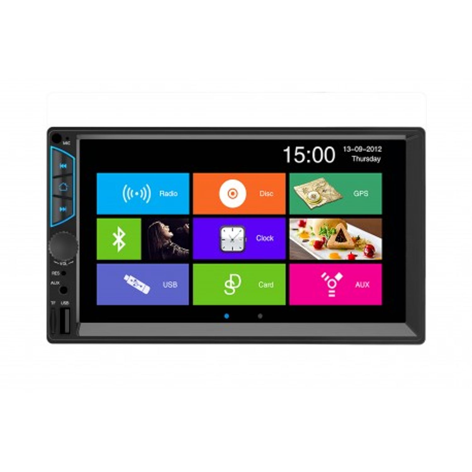 MP5 Player Techstar&reg; 7060, 2DIN, Camera Marsarier, Ecran HD Touch 7", Comenzi Volan, Telecomanda, MirrorLink, Bluetoot fotografia produsului
