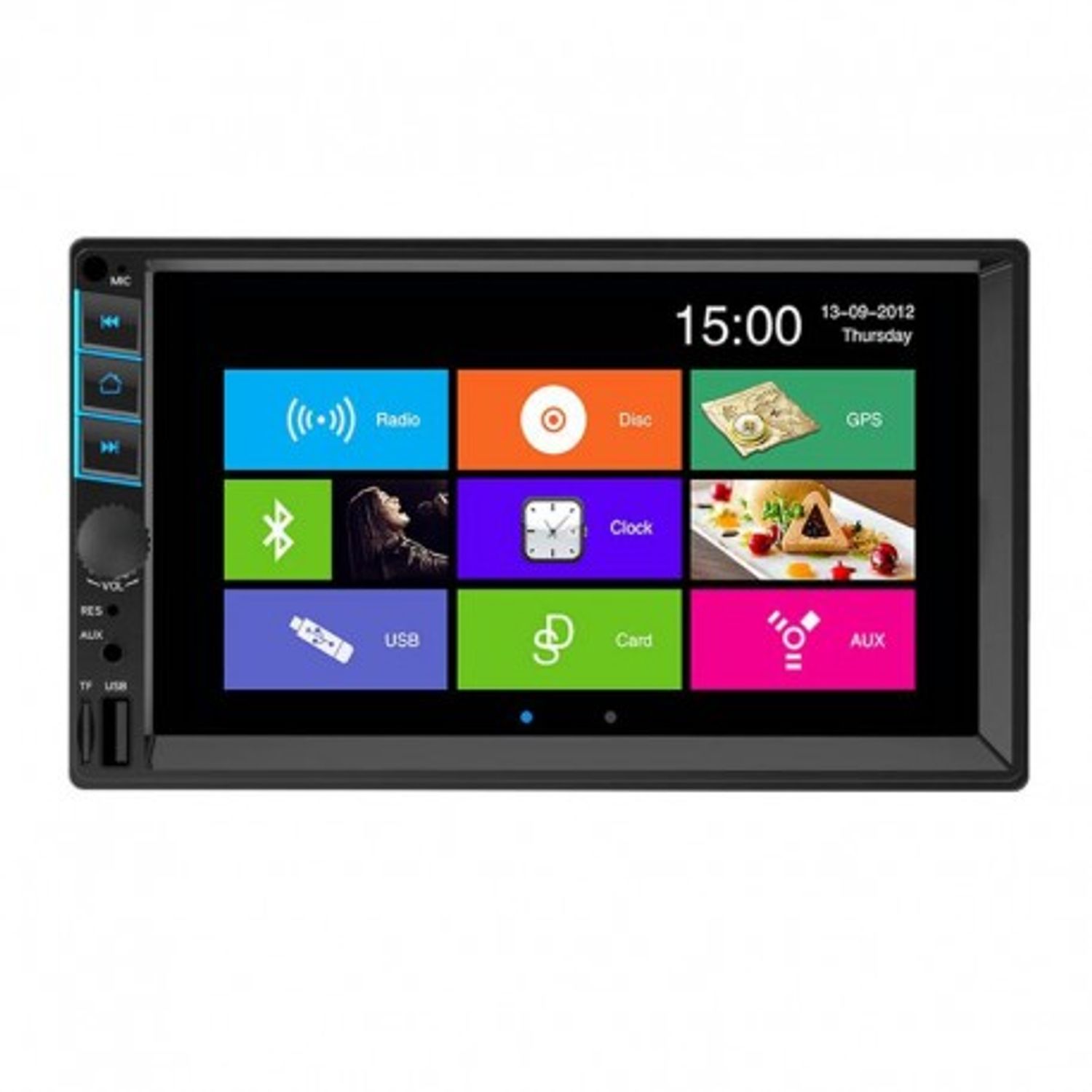 MP5 Player Techstar&reg; 7055, 2DIN, Camera Marsarier, Ecran HD Touch 7", Comenzi Volan, Telecomanda, MirrorLink, Bluetoot fotografia produsului View 3 L
