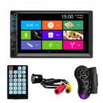 MP5 Player Techstar&reg; 7060, 2DIN, Camera Marsarier, Ecran HD Touch 7", Comenzi Volan, Telecomanda, MirrorLink, Bluetoot fotografia produsului View 2 S