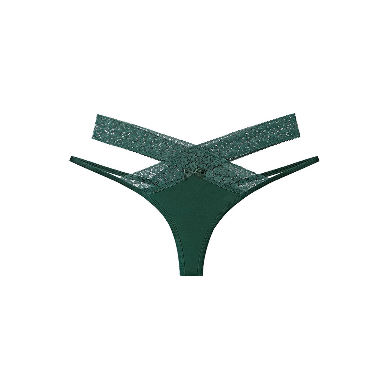 Chiloti dama, Rochena, Tanga, Nylon, 3097, Verde, L INTL fotografia produsului
