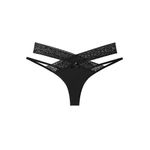 Chiloti dama, Rochena, Tanga, Nylon, 3097, Negru, L INTL fotografia produsului