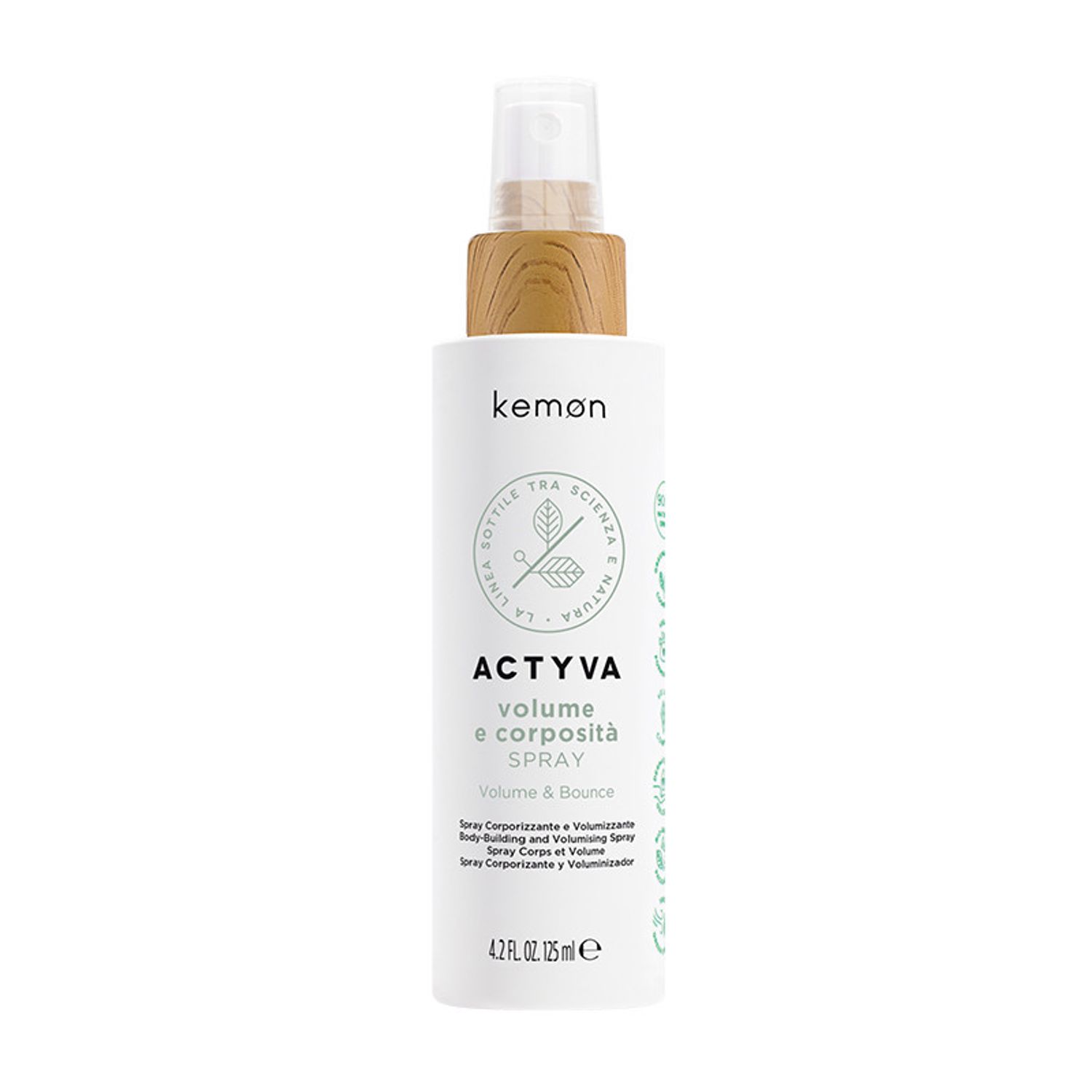 Spray pentru volum Kemon Actyvia Volume e Corposit&agrave; Bodifying Spray, 125 ml fotografia produsului