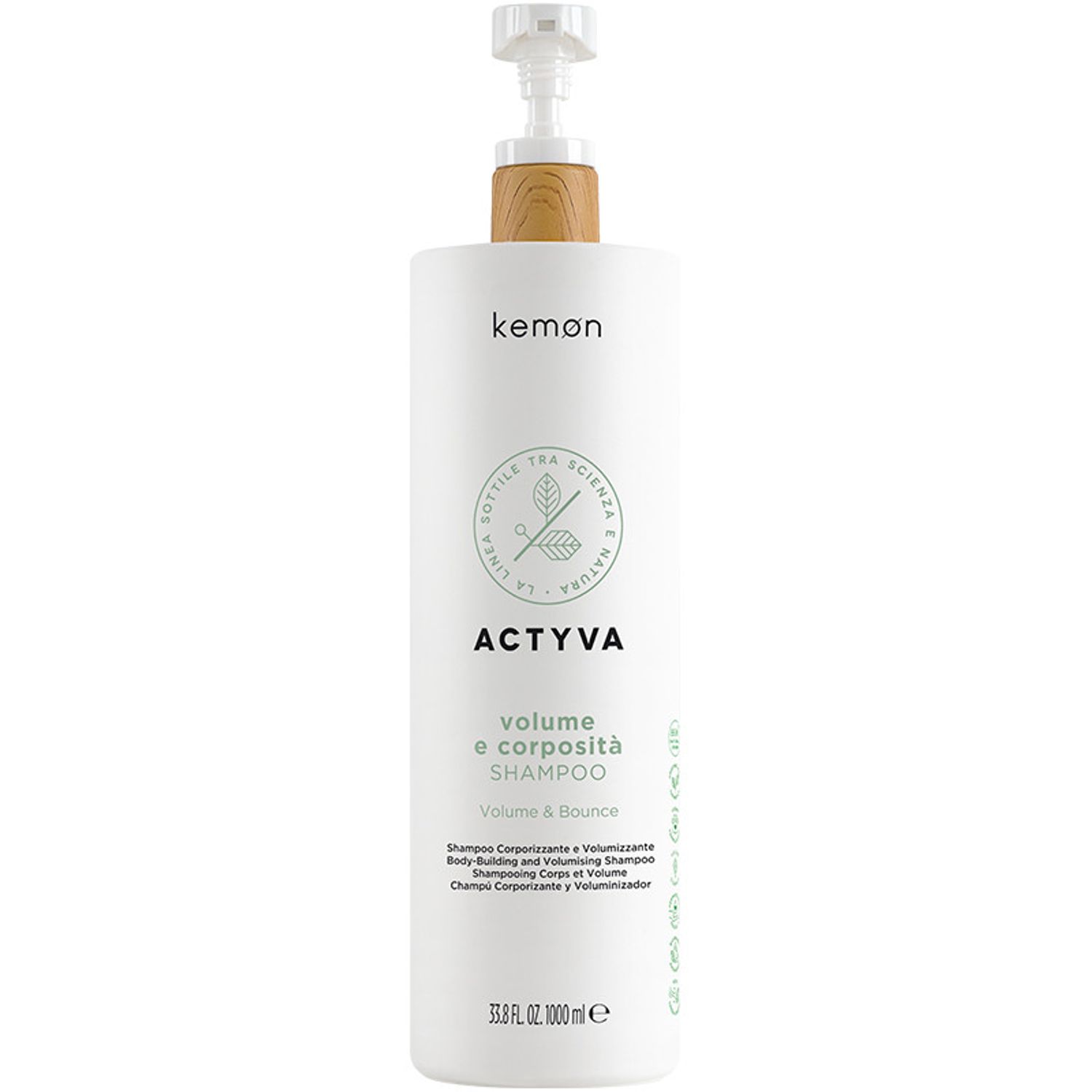 Sampon pentru volum Kemon Actyva Volume e Corposit&agrave;, 1000 ml fotografia produsului