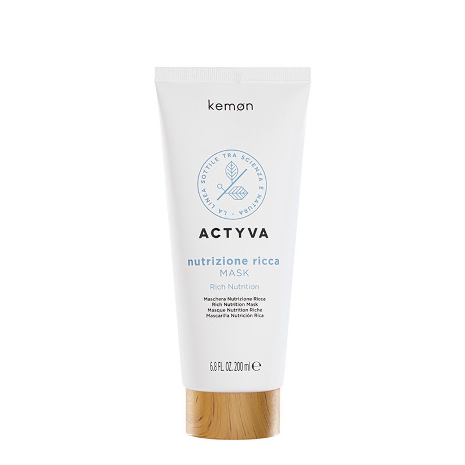 Masca de hidratare intensa par foarte uscat Kemon Actyva Nutrizione Ricca, 200 ml fotografia produsului