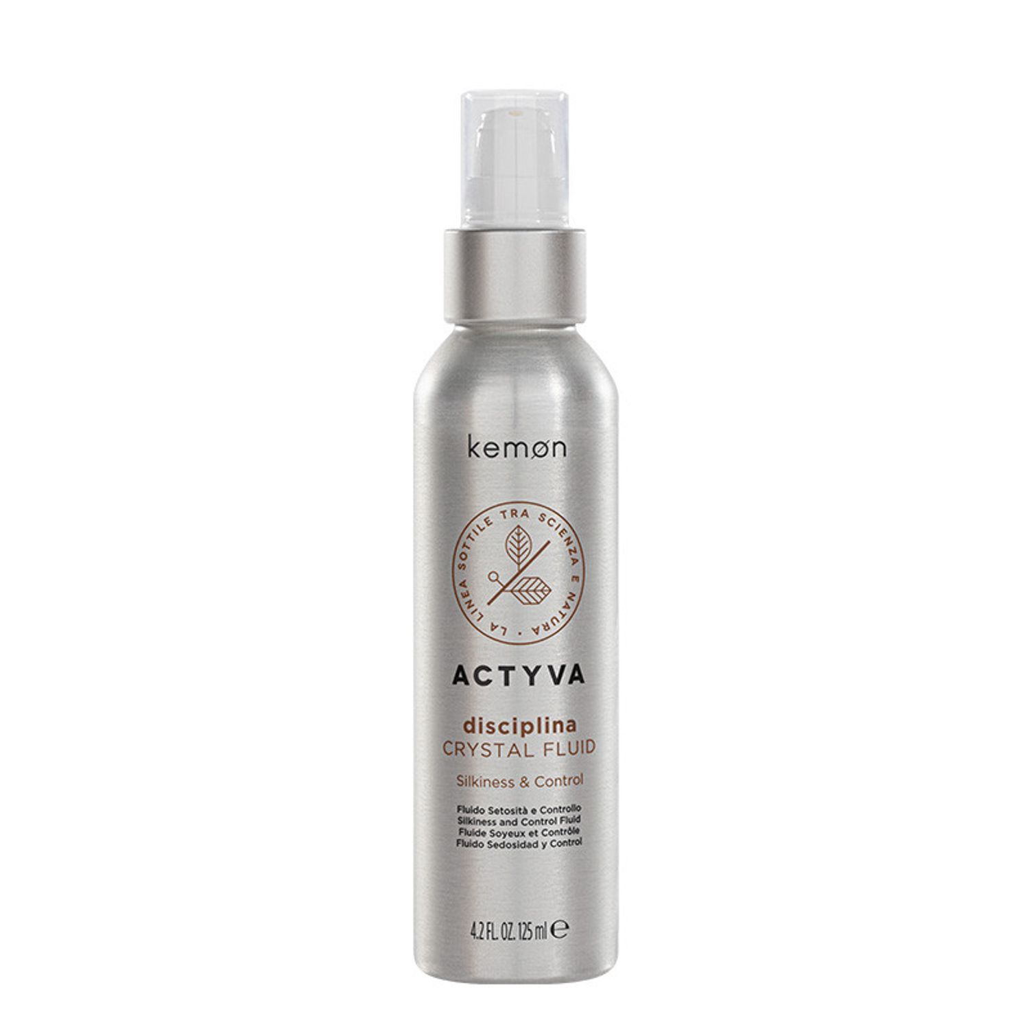 Tratament pentru netezire si control Kemon Actyva Disciplina Crystal Fluid, 125 ml fotografia produsului