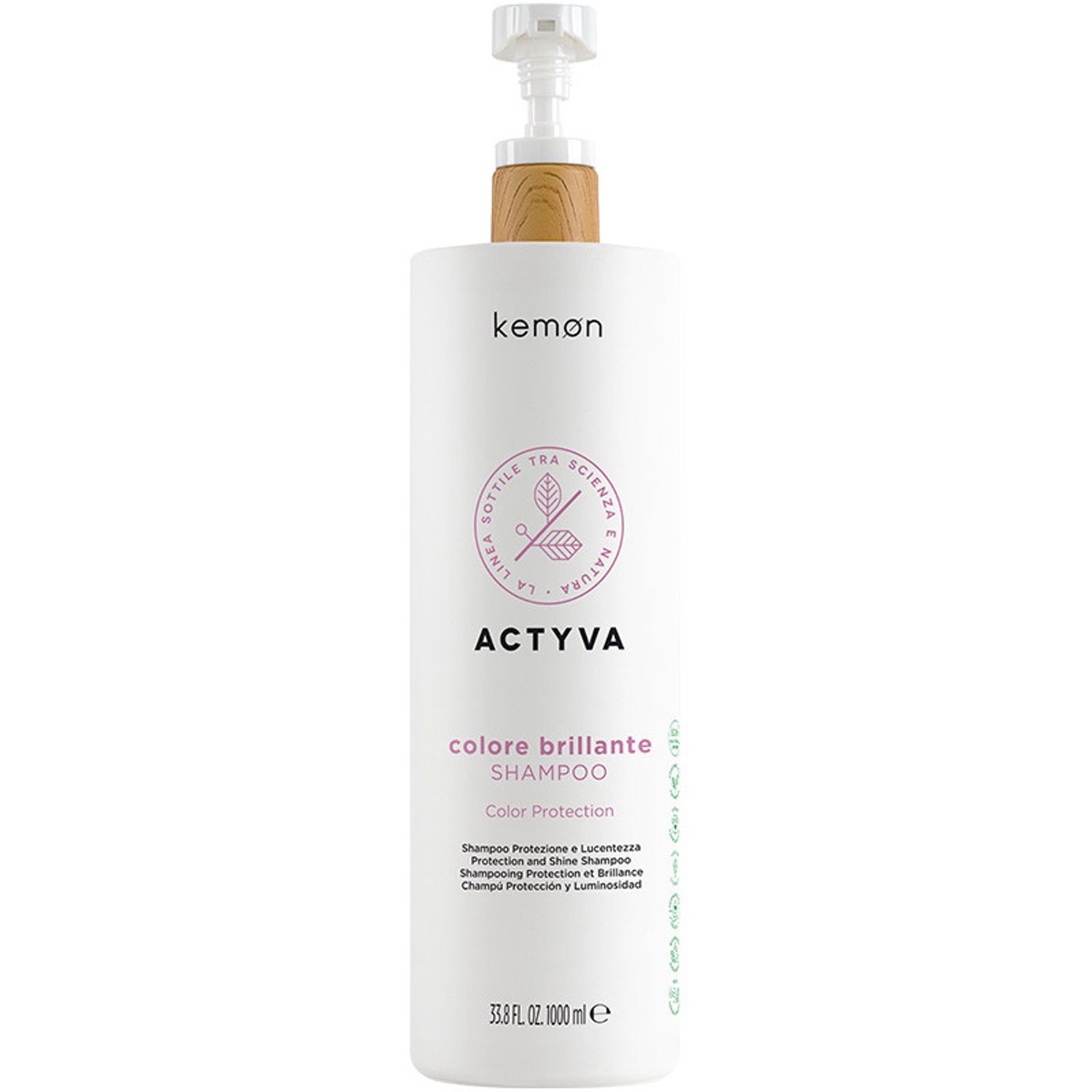 Sampon pentru par vopsit Kemon Actyva Colore Brillante, 1000 ml fotografia produsului