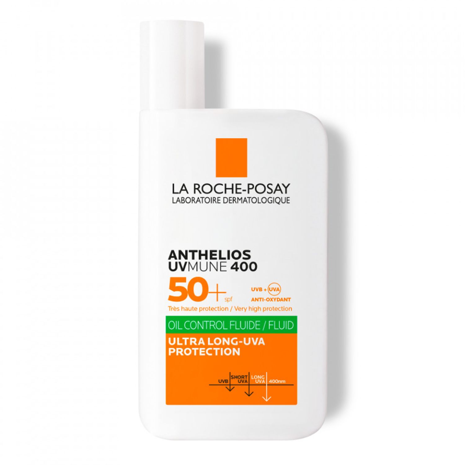 Fluid cu protectie solara SPF 50+ pentru fata La Roche-Posay Anthelios UVmune 400 Oil Control, SPF 50+, 50 ml fotografia produsului