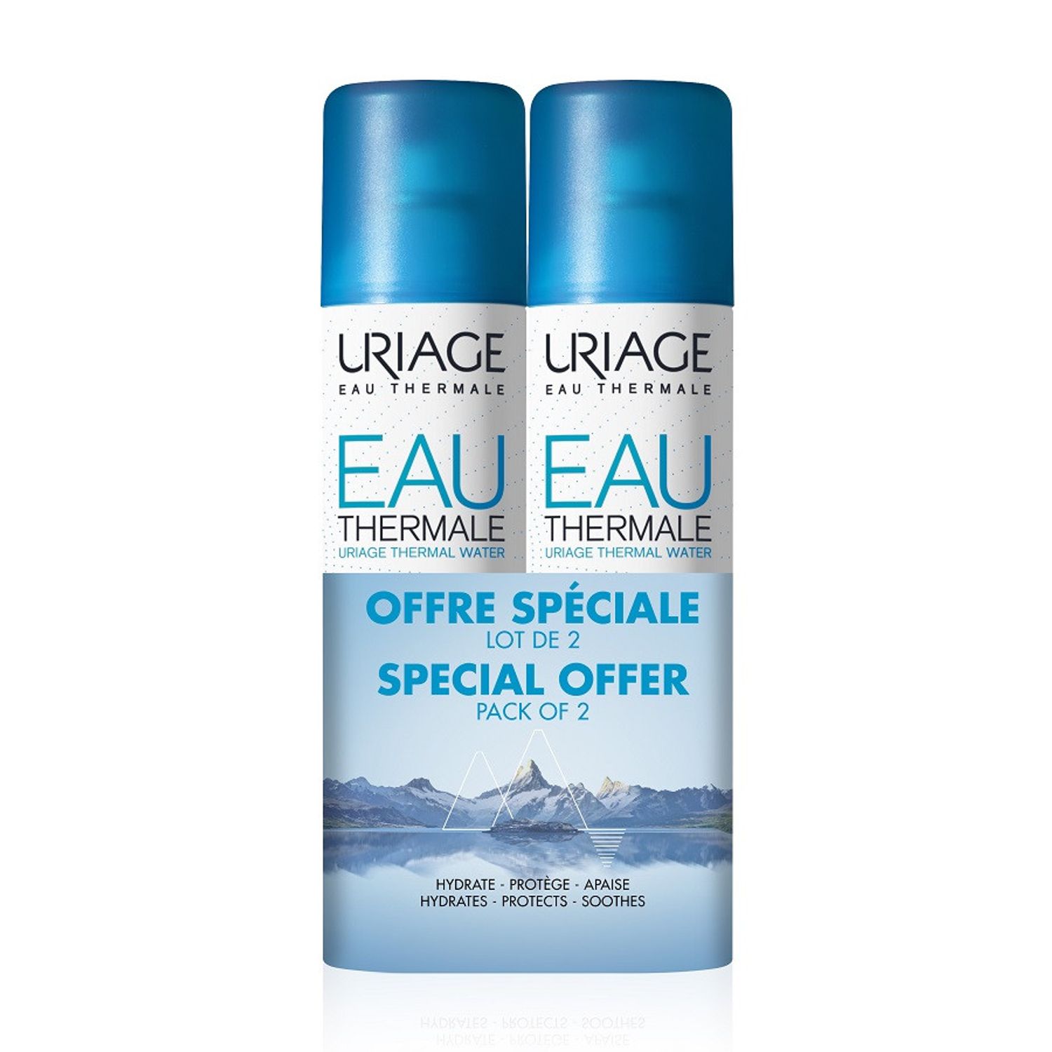 Pachet Apă termală, Uriage, 150 ml + 150 ml fotografia produsului