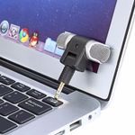 Microfon Super Mini Techstar&reg;, Stereo, Pentru Telefon, Laptop, Tableta, Interviu, Portabil, 90&deg; Mobil fotografia produsului View 4 S