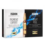 Ser corector pentru depigmentare + Peeling exfoliant de noapte Isdin, 10 + 10 fiole fotografia produsului