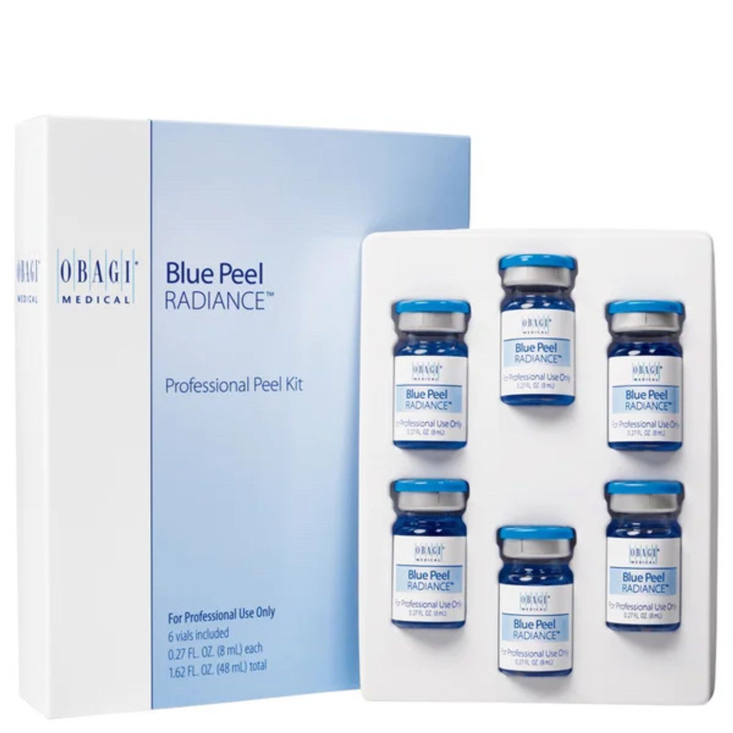 Ser tratament profesional peeling OBAGI Blue Peel RADIANCE, 6 x 8 ml fotografia produsului