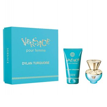 Set cadou Versace Dylan Turquoise Pour Femme (Apa de toaleta 30 ml + Gel de dus 50 ml), pentru femei