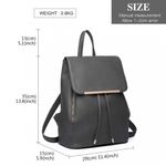 Rucsac dama Lyla GT1778, model gri fotografia produsului View 3 S