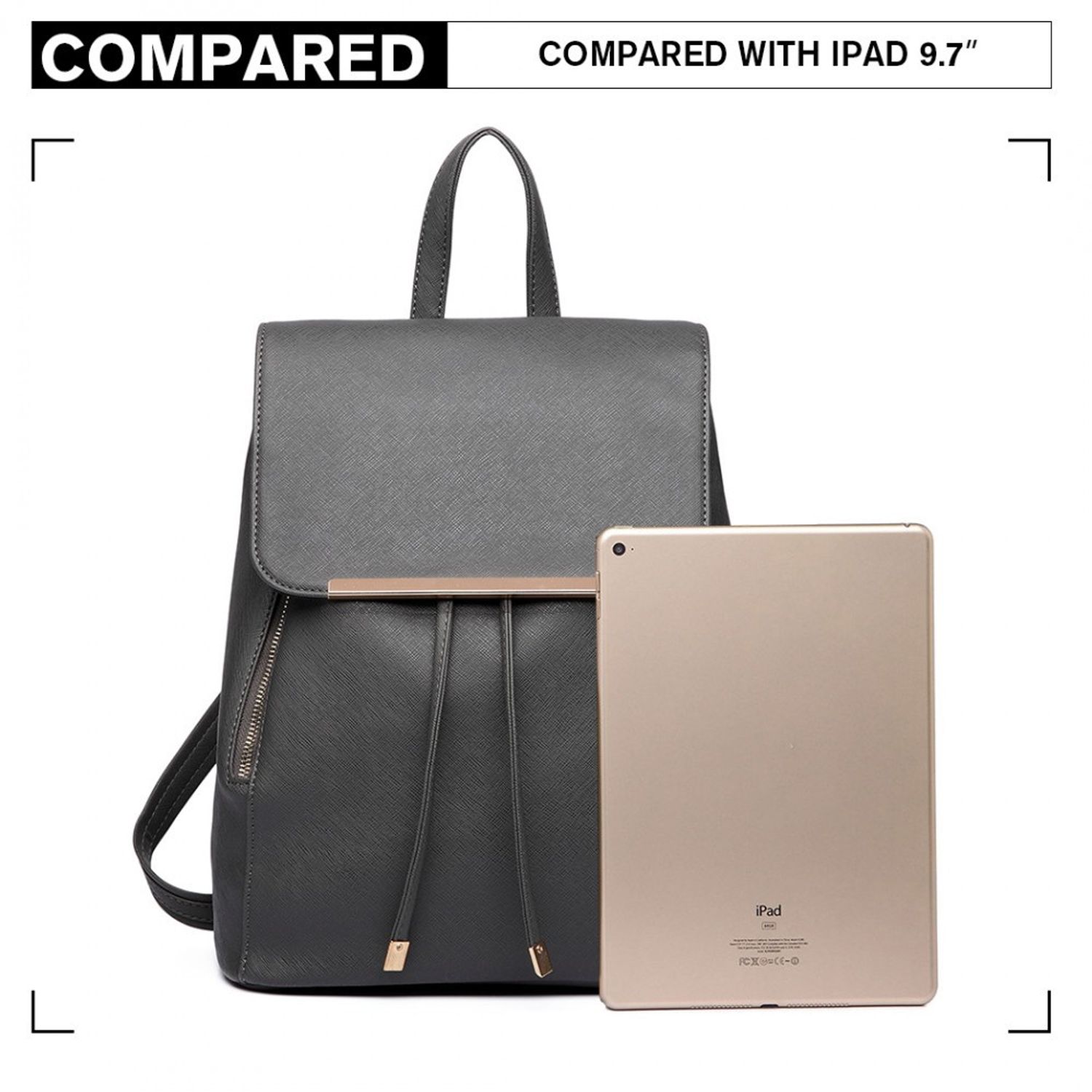 Rucsac dama Lyla GT1778, model gri fotografia produsului View 5 L